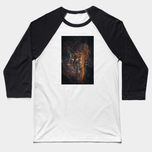 Bengal Tiger Hunting Baseball T-Shirt